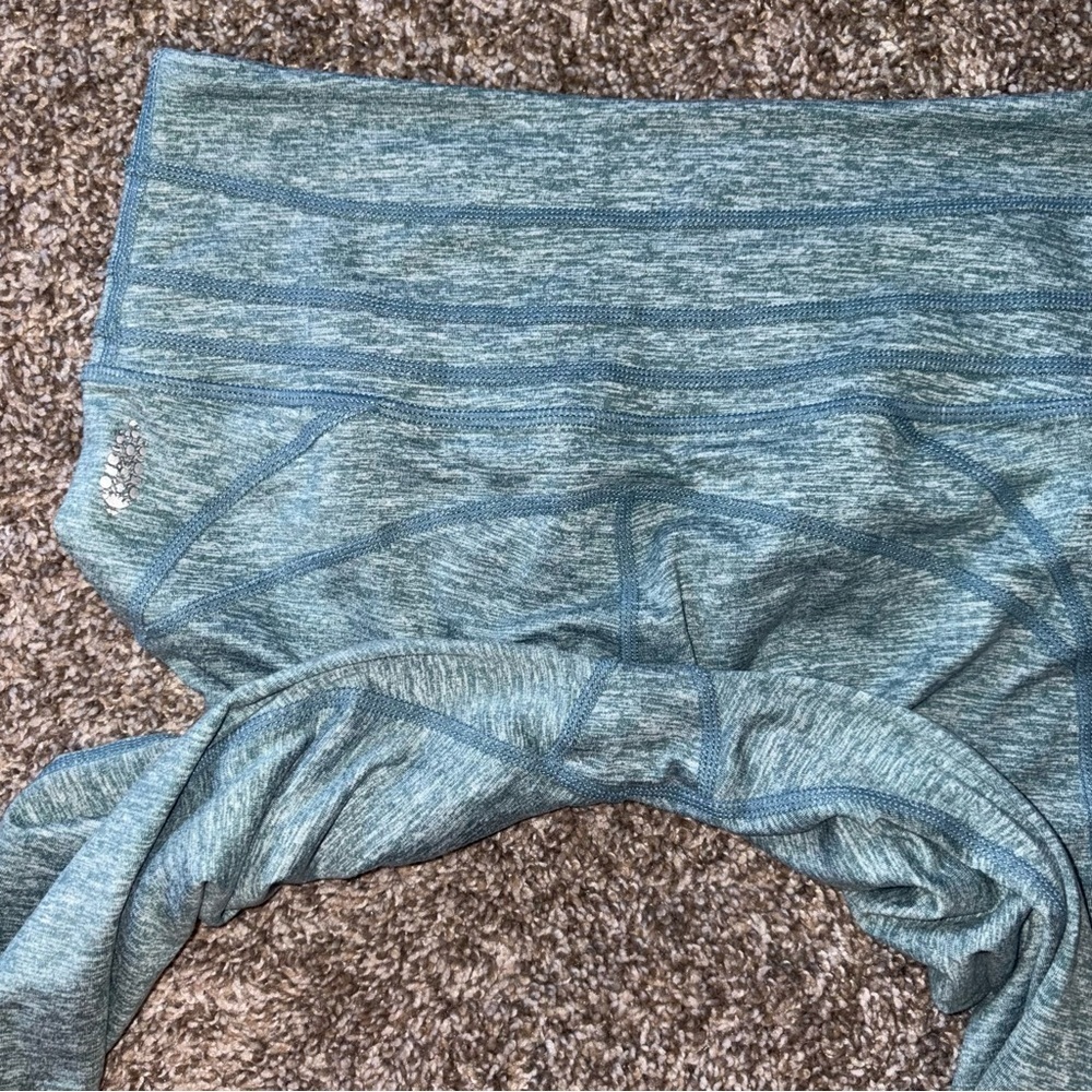 Women's Blue Athletic Leggings - Picture 11 of 12